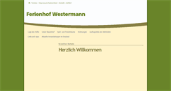 Desktop Screenshot of ferienhof-westermann.de