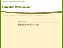 Tablet Screenshot of ferienhof-westermann.de